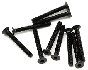 Axial M3x25mm Hex Socket Flat Head (Black) (10)