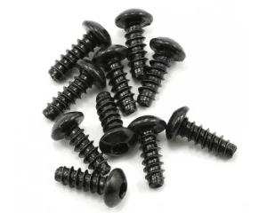 Axial M3x8mm Hex Socket Tapping Button Head (Black) (10)
