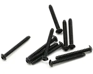 Axial M3x25mm Hex Socket Tapping Button Head (Black) (10)