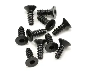 Axial M3x8mm Hex Socket Tapping Flat Head (Black) (10)