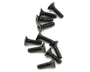 Axial M3x10mm Hex Socket Tapping Flat Head (Black) (10)
