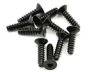Axial M3x12mm Hex Socket Tapping Flat Head (Black) (10)