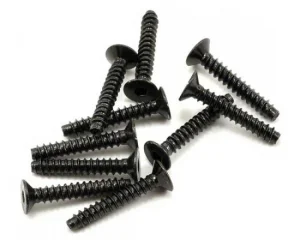 Axial M3x18mm Hex Socket Tapping Flat Head (Black) (10)