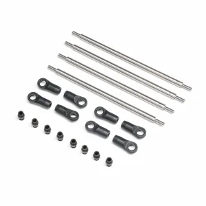 Rear Upper/Lower Links Set - Titanium: AXP8