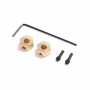 Hex Hub - Brass (2): SCX24 - AX24