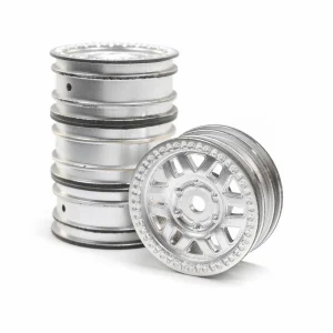1.0 KMC Machete Wheels - Satin (4): SCX24