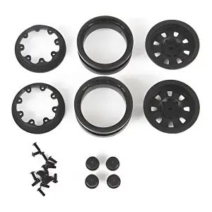 1.9 3pc. Raceline Monster Beadlock Wheels Black (2)