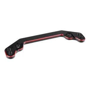 Corally Ackerman Plate Aluminium 7075 Hard Anodised Black/Red