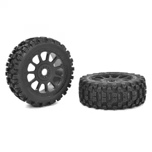 Team Corally 1:8 Buggy Tyres Scorpion Xtb Front Black Rim