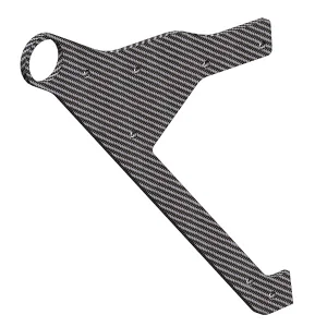 Corally Wheelie Bar Plate Graphite 1 PC