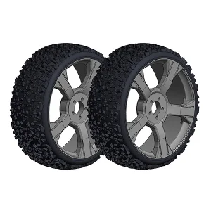 Corally Off-Road 1:8 Buggy Tires - Nin Ja - Low Profile - Glued On BL