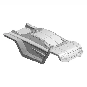 Corally Polycarbonate Body - Shogun Xp 6S - Clear - Cut - 1 PC