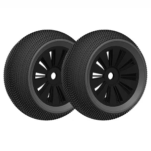 Corally Offroad 1:8 Truggy Tyre Glued On Black Rims