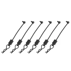Corally Body Clip Retainer W/Body Clip Black (6)