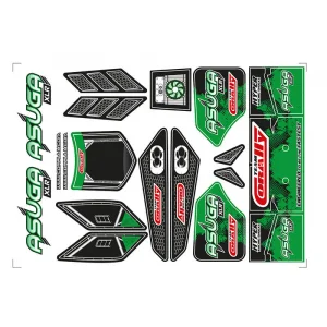 Corally Body Decal Sheet Asuga Xlr Green 1 PC
