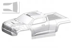 Corally Polycarbonate Body Furago XD Clear/Cut + Decals