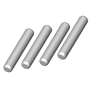 Corally Wheel Axle Pin - 2X12 - Steel - 4 Pcs