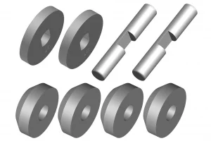 Corally Planetary Diff Gears - Metal - 1 Set