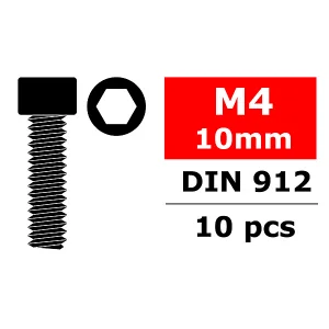 Corally Steel Screws M4 X 10mm Hex Socket Head 10 PC