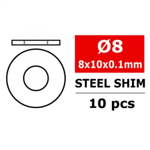 Corally Steel Metric Shim 8X10X0 - 1mm 10 Pcs