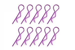 Corally Body Clips - 45 Bent - Medium - Purple - 10