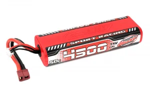 Corally 50C Round Case LiPo Battery - 4500Mah - 7.4v - Deans