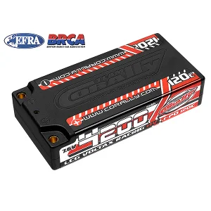 Corally Voltax 120C HV LiPo Shorty Battery - 4200mAh - 7.6V - 4mm Tubes