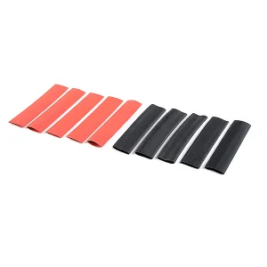 Corally Shrink Tubing - 9.5mm - Red + Black - 10 Pcs