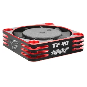 Corally Ultra High Speed Alloy Cooling Fan - 40mm 6-8.4V - Black/Red