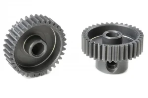 Corally 64DP Pinion - Short - Hard Anodised Al7075 -
