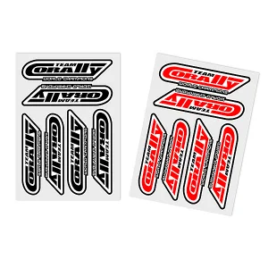 Corally Sponsor Sticker Sheet Corally - Precut - 105X7