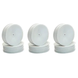Centro 1:10 Dished Buggy Front 2WD Wheel White - 3 Pairs