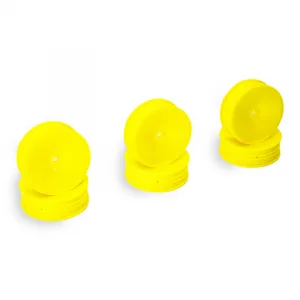 Centro 1:10 Dished Buggy Front 2WD Slim Wheel Yellow - 3 Pairs