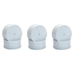 Centro 1:10 Dished Buggy Front 4WD Wheel White - 3 Pairs