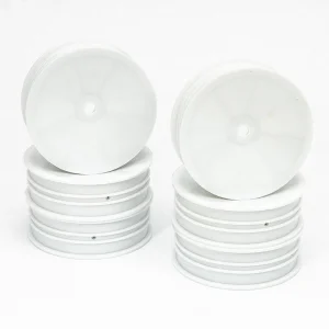 Centro 1:10 Dished Buggy Front 2WD Slim Flex Wheel - 3 Pairs (White)