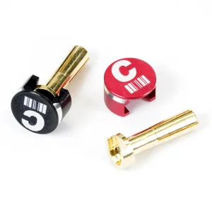 Centro Low Profile Heatsink Plug Connector Grips with 4mm Bullets