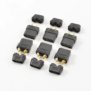 eTronix Centro XT90 Black Female Connectors (6Pc)