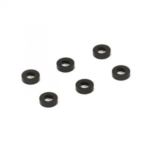 Centro Black M3 Flat Washer 5.75mm X 1.5mm (6)