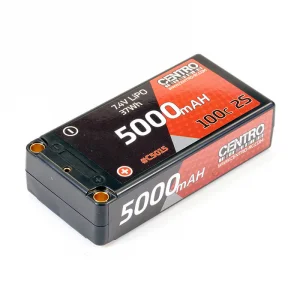 Centro 2S 5000mAh 7.4V 100C Hard Case Shorty LiPo