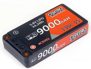 Centro 1S 9000Mah 3.8V HV 130C Shorty Hard Case Lipo Battery