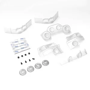 Carisma M48S Subaru WRC 1997 Light Buckets Set (Clear)