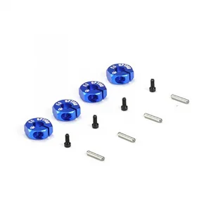 Carisma 12mm Aluminium Wheel Hex Set (5mm) Blue