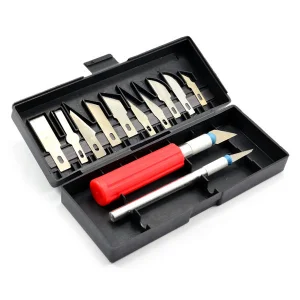 Hobbyist Craft Knife Set - 2 Handles and 12 Blades