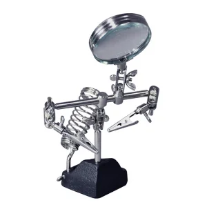 Helping Hands With Magnifier - Soldering Iron Rest + 2 Arms