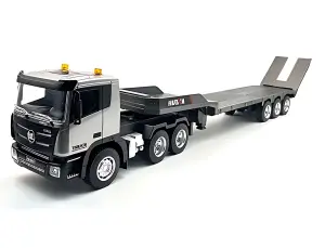 HuiNa 1:24 9ch RC Truck and Platform Trailer