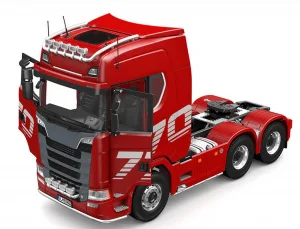 HuiNa Scania K770S-100 6X6 RC Haulage Truck RTR - Red