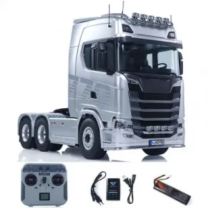HuiNa Scania K770S-100 6X6 RC Haulage Truck RTR - Silver