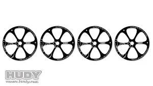 Hudy Alloy Set Up Wheels for 1:8 Off Road