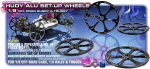 Hudy Alloy Set Up Wheels for 1:8 Off Road
