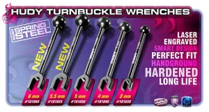 Hudy Spring Steel Turnbuckle Wrench 6mm